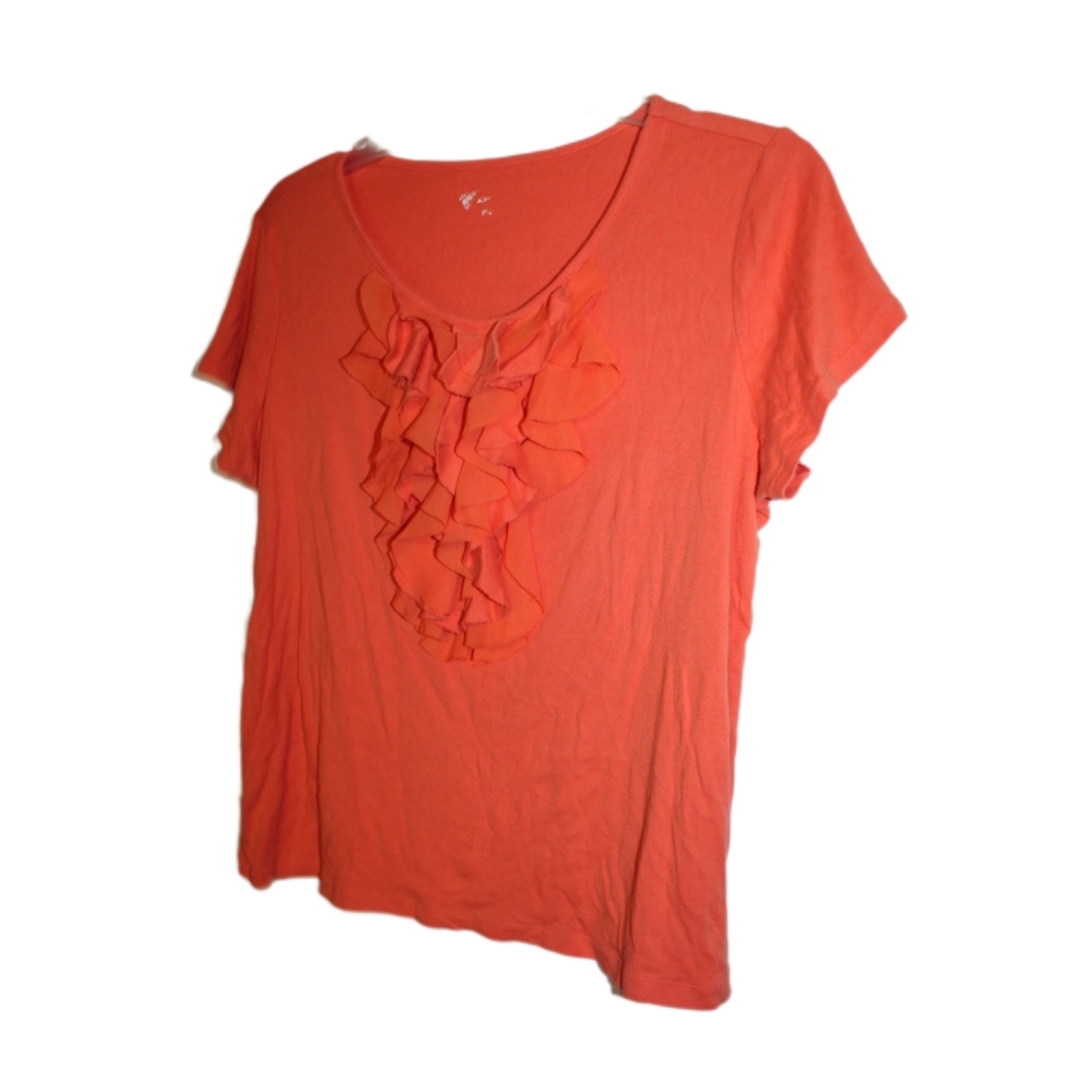 Women's Ruffle Short Sleeve Top - Picture 10 of 11